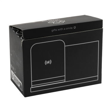 Logotrade promotional item image of: Bamboo Boss 15W charger/pen holder