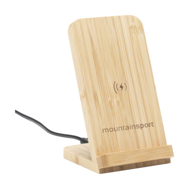 Logo trade promotional merchandise picture of: Baloo Wireless Charger Stand 15W