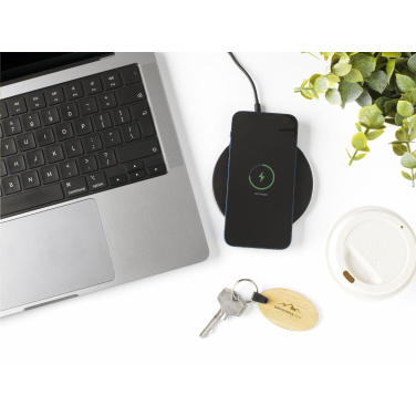 Logotrade promotional merchandise image of: Tecco GRS Recycled Alu 15W Wireless Charger