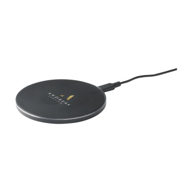 Logo trade advertising product photo of: Tecco GRS Recycled Alu 15W Wireless Charger
