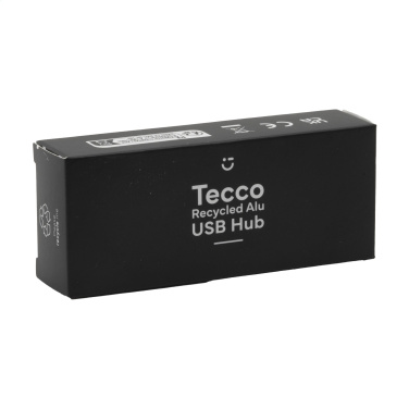 Logo trade advertising product photo of: Tecco GRS Recycled Alu USB Hub