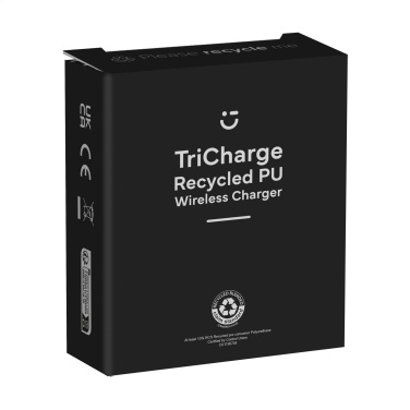 Logotrade promotional giveaway picture of: TriCharge RCS  Recycled PU Wireless Charger