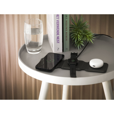 Logotrade promotional item picture of: TriCharge RCS  Recycled PU Wireless Charger