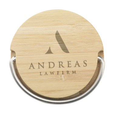 Logotrade promotional gift image of: Nikko 330 ml bamboo thermo bottle/thermo cup