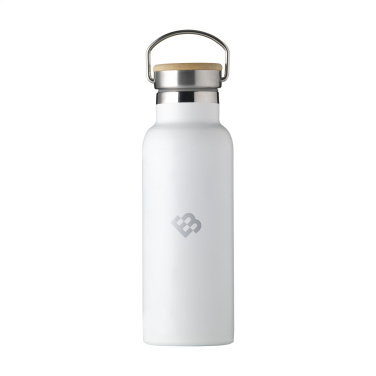 Logo trade promotional products image of: Nordvik RCS Recycled Steel 500 ml drinking bottle