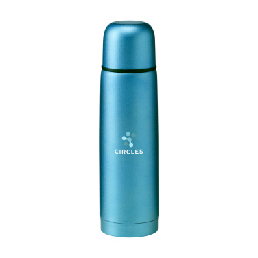Logo trade promotional giveaways picture of: Frosted Bottle RCS Recycled Steel 500 ml thermo bottle