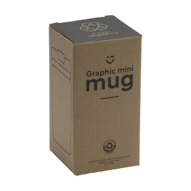 Logotrade promotional item image of: Graphic Mini Mug RCS Recycled Steel 250 ml thermo cup