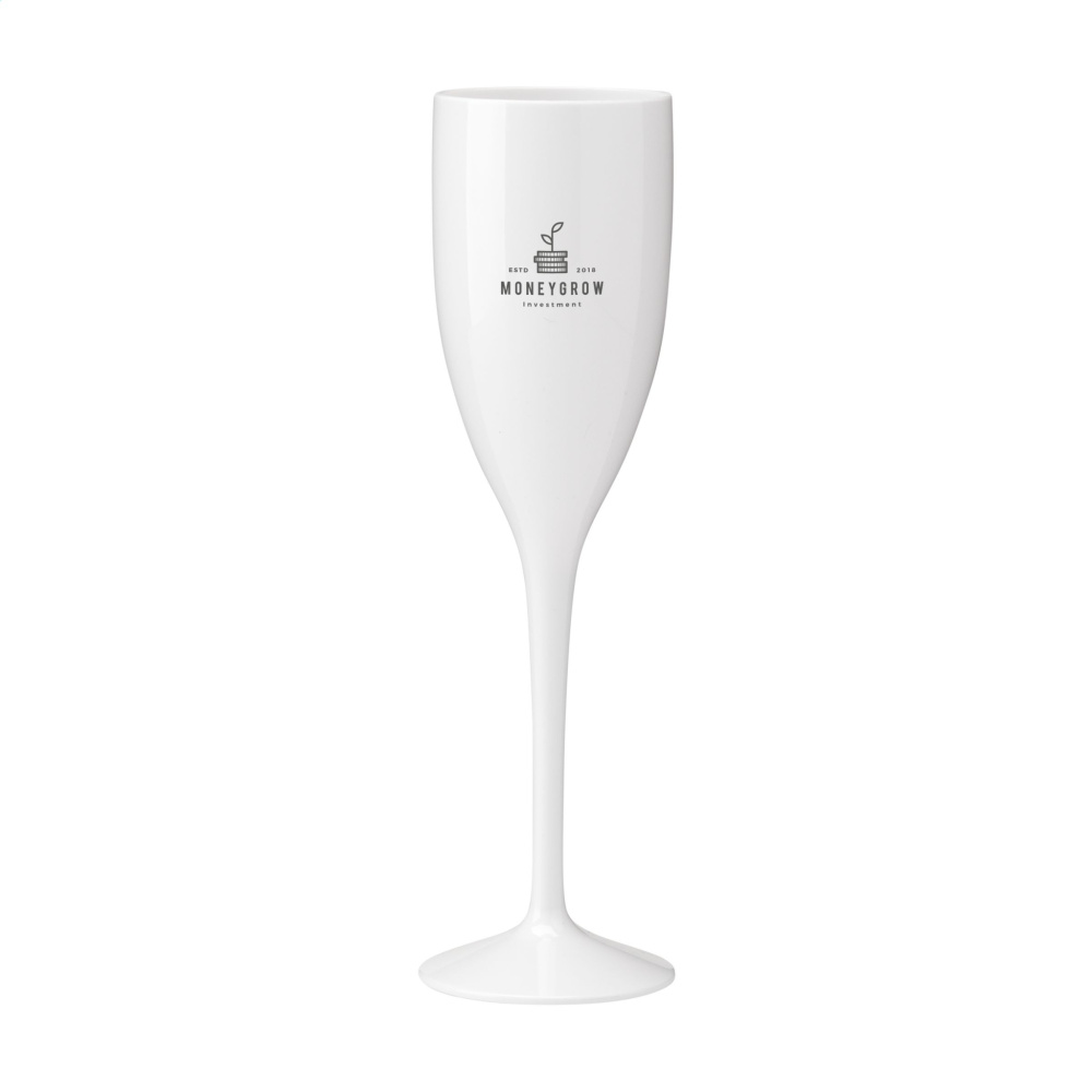 Logo trade promotional item photo of: Lunaire Reusable Champagne Glass 150 ml