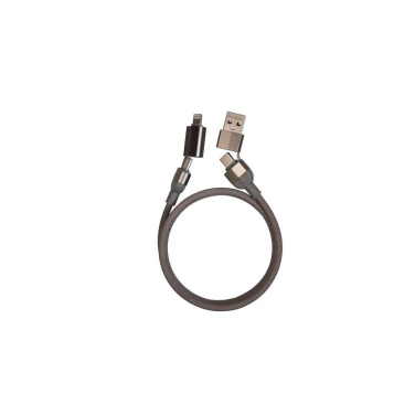 Logo trade promotional products image of: Charging cable with data transfer DONNES Pierre Cardin