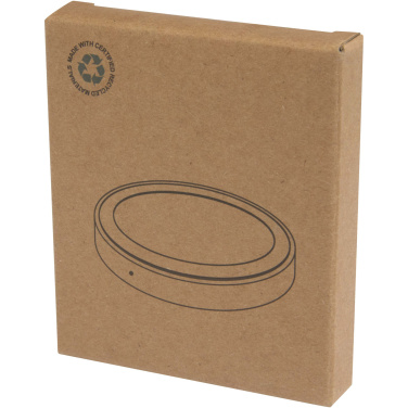 Logo trade advertising products image of: Freal 15W recycled plastic wireless charging pad