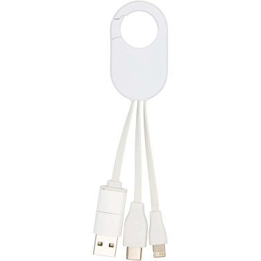 Logo trade promotional gifts picture of: Troop 4-in-1 recycled plastic charging cable