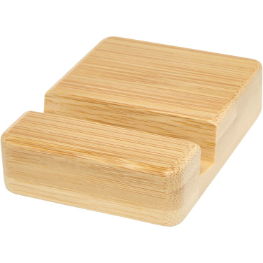 Logo trade promotional items image of: Ebla bamboo phone stand