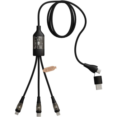Logotrade advertising product image of: SCX.design C50 5-in-1 fast charging 100W/5A cable with digital display