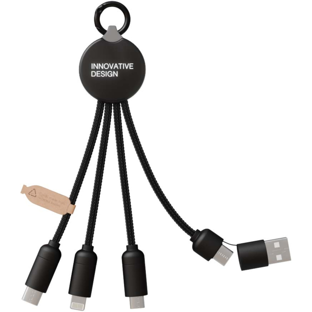 Logo trade corporate gifts picture of: SCX.design C14 15W 5-in-1 charging cable