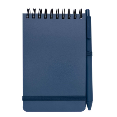 Logotrade promotional item picture of: Thalaasa A6 hard cover ocean-bound notebook with ballpoint pen (black ink)
