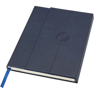 Logo trade promotional giveaways picture of: Alejandra A5 recycled plastic hard cover notebook