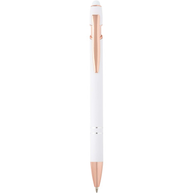 Logo trade business gifts image of: Nanna ballpoint pen with rose gold finish (blue ink)