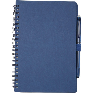 Logo trade advertising product photo of: Slate reusable soft cover notebook and pen set (black ink)