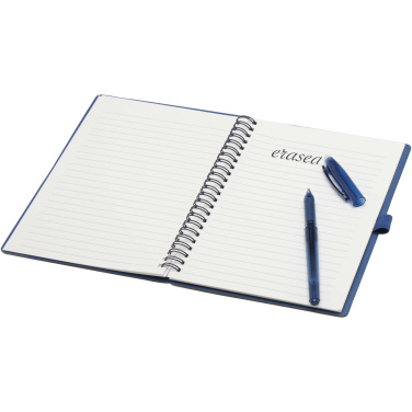 Logotrade promotional giveaway image of: Slate reusable soft cover notebook and pen set (black ink)