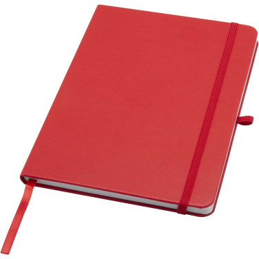 Logotrade promotional product image of: Teak A5 recycled hard cover notebook with lined pages