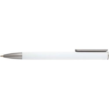 Logo trade promotional merchandise image of: Ziguur recycled aluminium ballpoint pen (black ink)