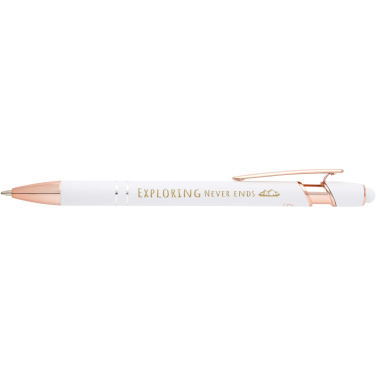Logotrade promotional gift image of: Nanna ballpoint pen with rose gold finish (black ink)