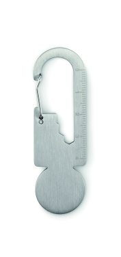 Logo trade promotional products image of: Multifunctional key ring token