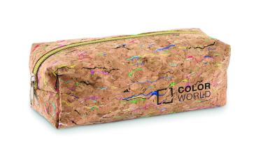 Logo trade promotional products picture of: Coloured cork pencil case