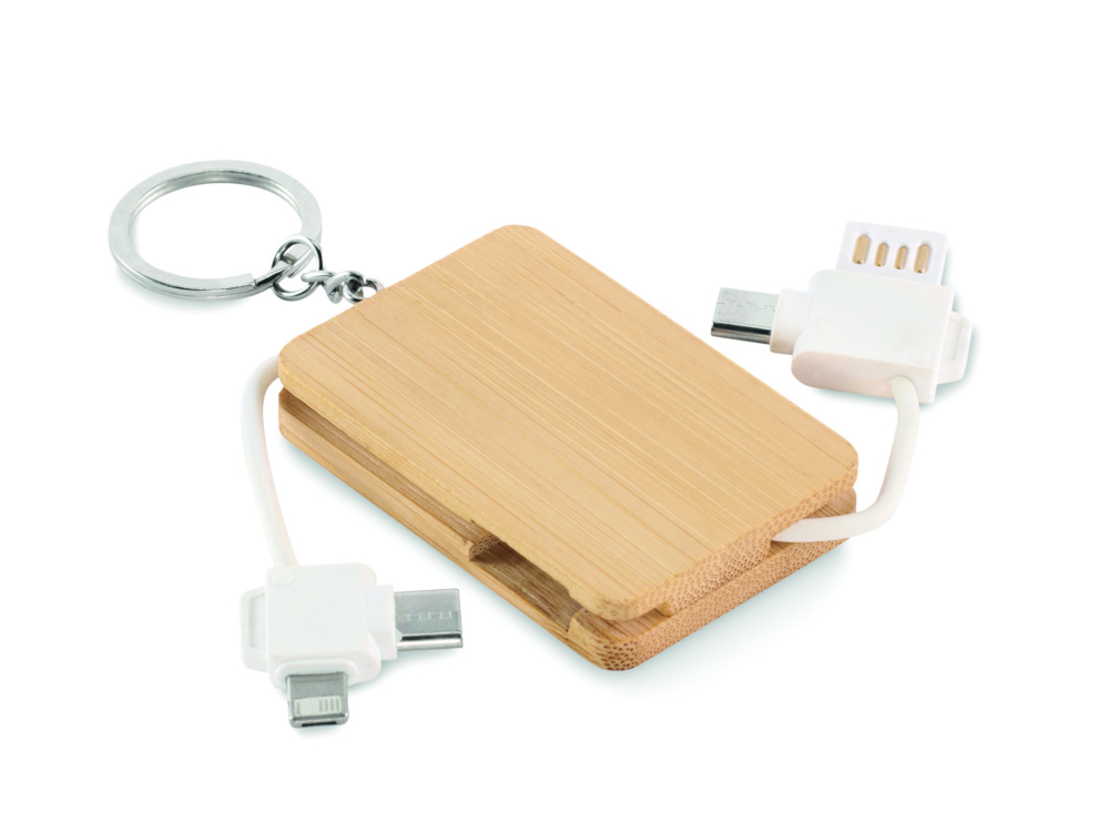 Logo trade business gift photo of: Key ring charging cable