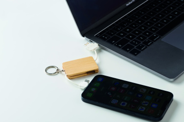 Logotrade advertising product image of: Key ring charging cable