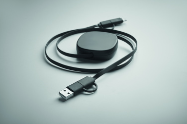 Logo trade promotional items image of: 60W retractable charging cable