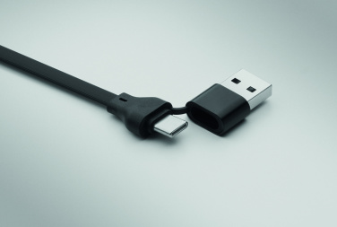 Logotrade corporate gift picture of: 60W cable keyring recycled ABS