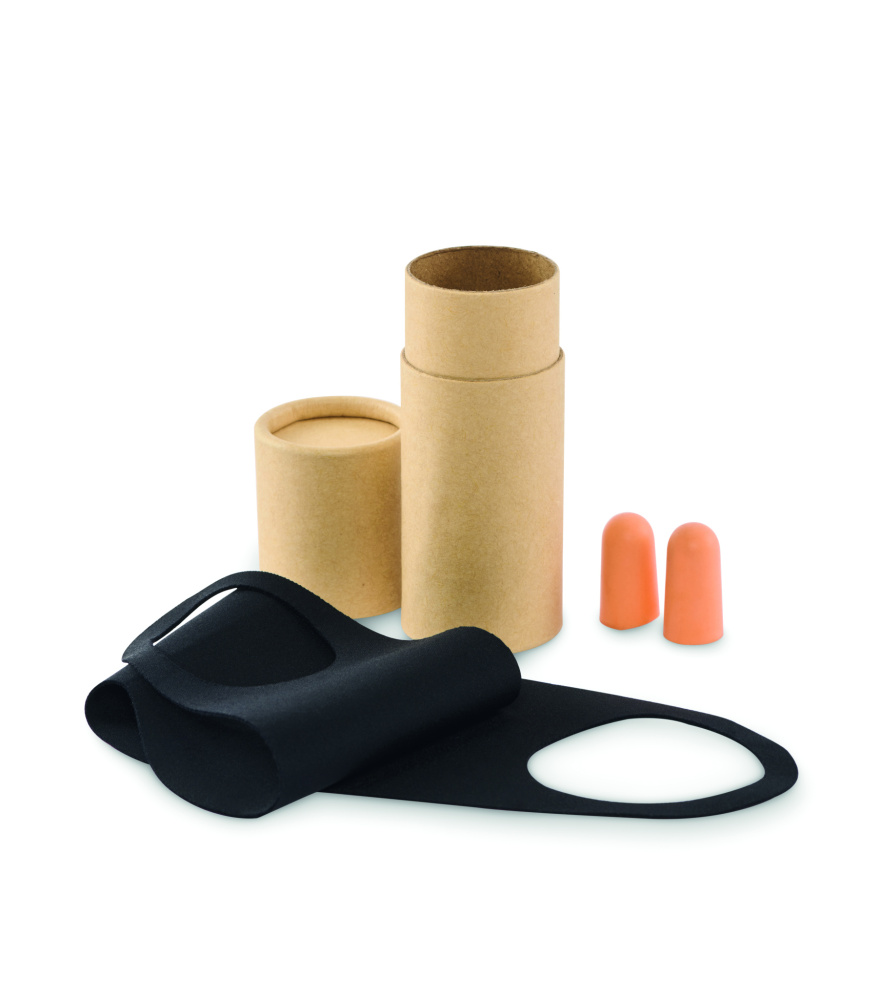 Logotrade promotional item picture of: Travel set in paper tube box