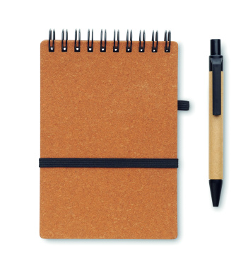 Logo trade promotional products image of: Recycled notebook with ball pen