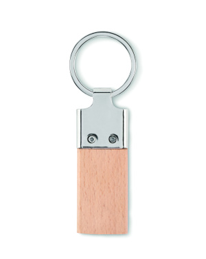 Logotrade promotional giveaways photo of: Key ring with rubber wood
