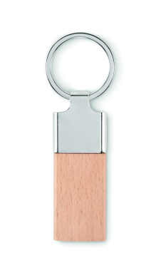 Logotrade promotional gift image of: Key ring with rubber wood