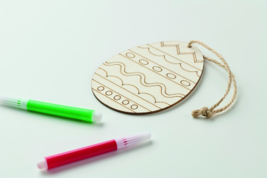 Logotrade promotional item picture of: Wooden egg painting set