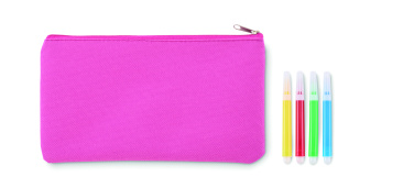 Logo trade business gifts image of: Pencil case with markers