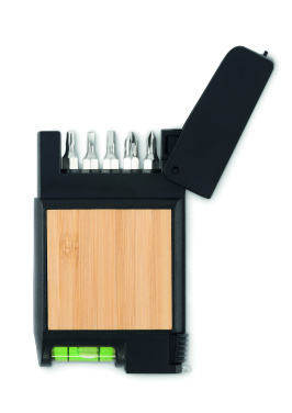 Logo trade promotional giveaways image of: Multifunctional measuring tape