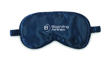 Logo trade promotional giveaways image of: Soft polyester eye mask