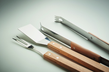 Logo trade promotional giveaways picture of: Oakwood barbecue set