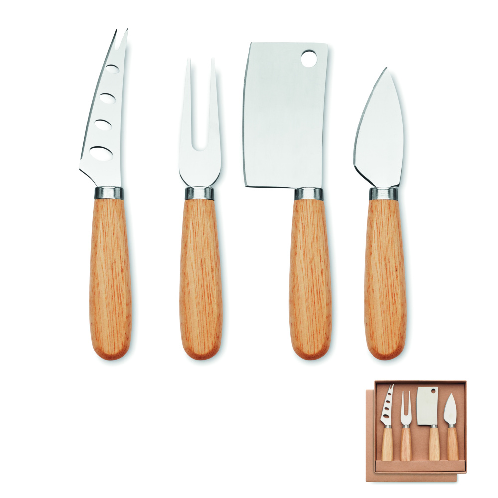Logotrade promotional merchandise photo of: Set of 4 cheese knives