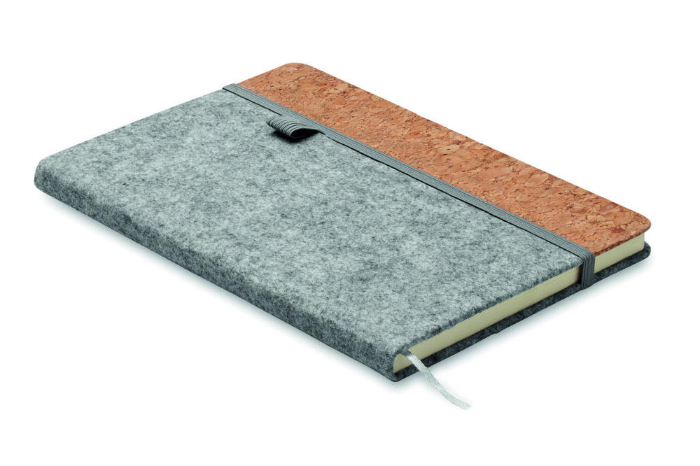 Logo trade business gift photo of: A5 RPET cork notebook