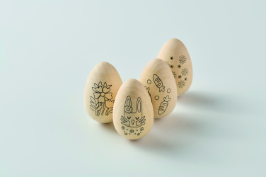 Logo trade promotional items image of: Wooden eggs painting set