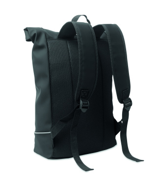 Logo trade promotional product photo of: Laptop 15" roll top PU backpack
