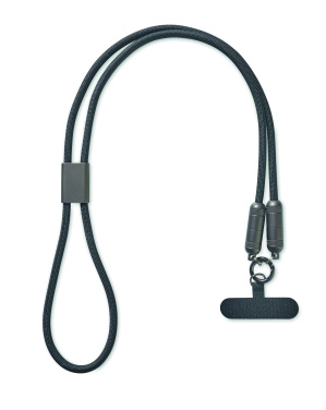 Logo trade promotional products image of: 60W phone holder lanyard cable