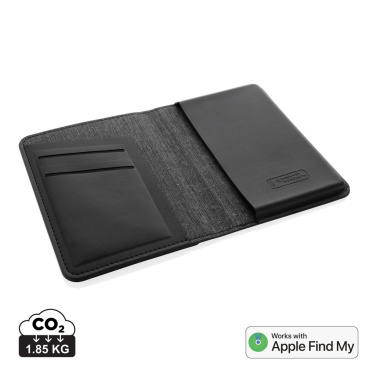 Logo trade promotional products image of: Trackmate RCS rpolyester passport holder worldwide locating