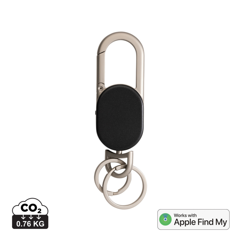 Logo trade promotional merchandise picture of: Keyfinder keychain with worldwide locating and USB C