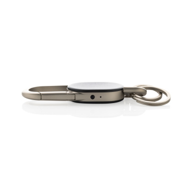 Logo trade business gifts image of: Keyfinder keychain with worldwide locating and USB C