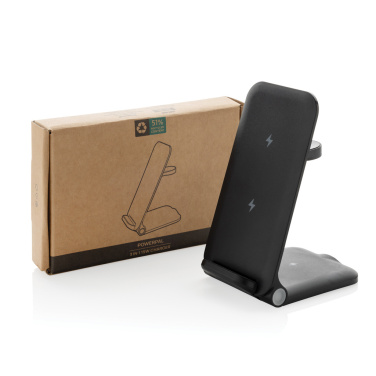 Logotrade promotional giveaway picture of: Powerpal 3 in 1 RCS recycled plastic 15W charger